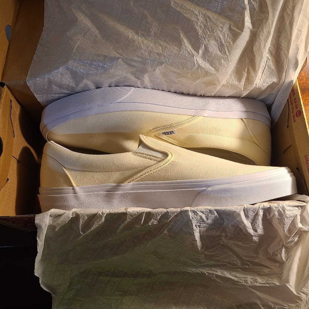 Vans Classic Slip-on Men's shoe birch/white size 11